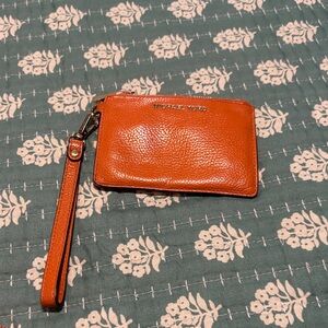 Michael Kors Orange Leather Card Holder